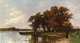 Island Canvas Paintings - Early Autumn on Long Island